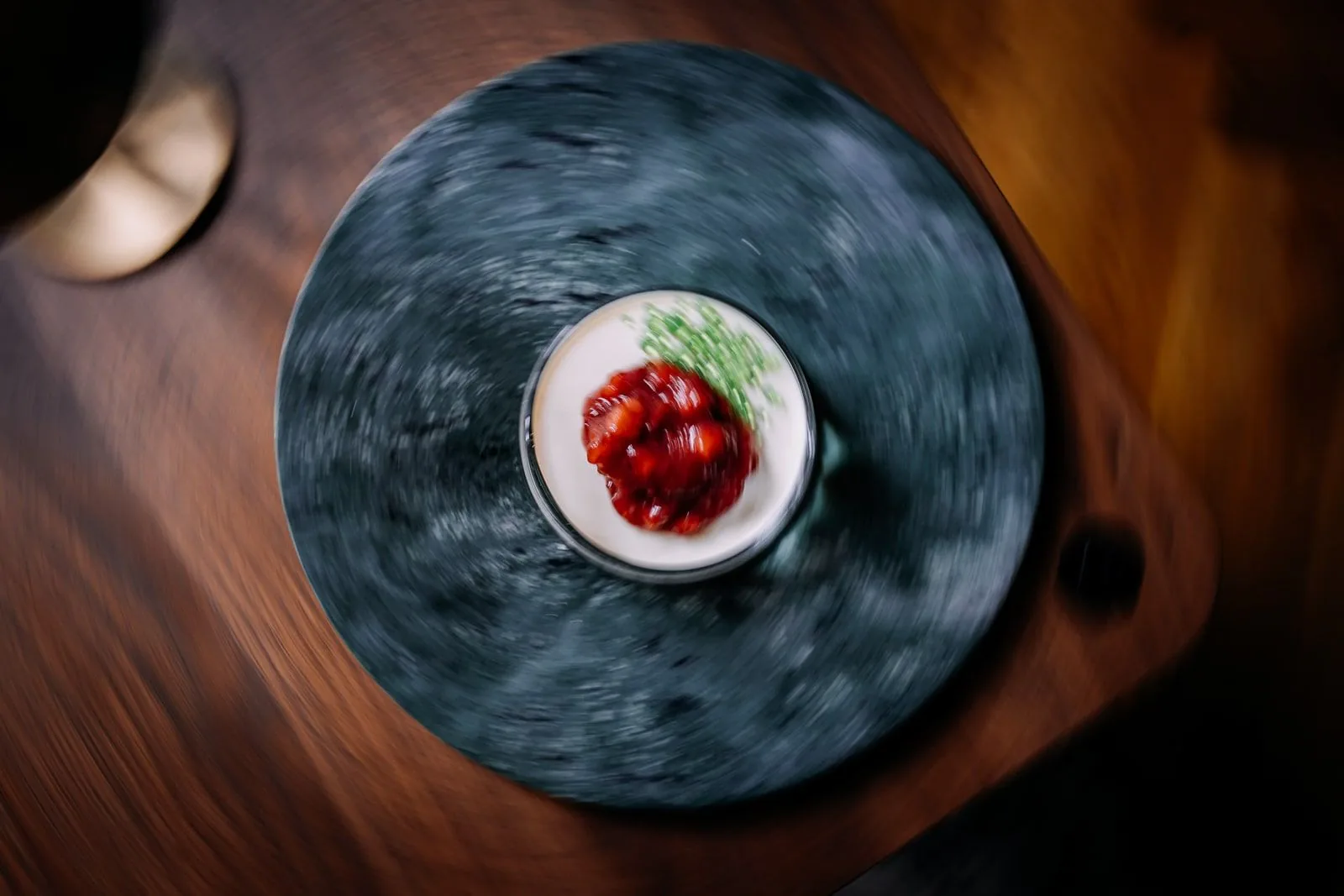 Detail of a modern plated course by Perfect Catering